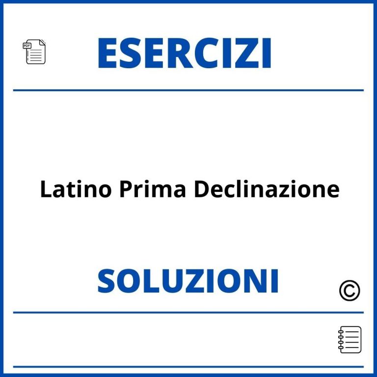 Esercizi Di Latino Con Soluzioni Pdf