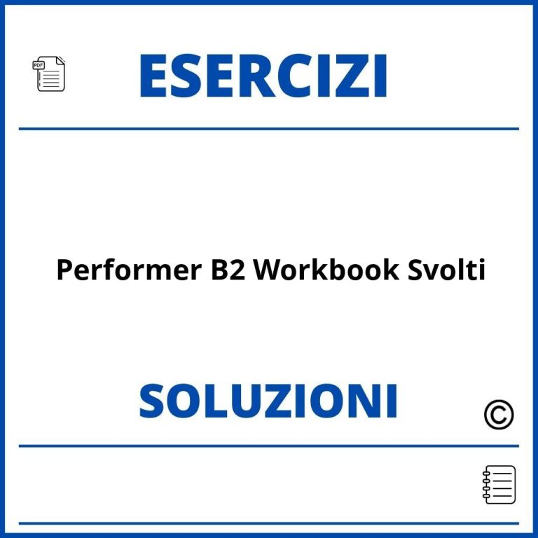 Performer Heritage 1 Soluzioni Esercizi Pdf